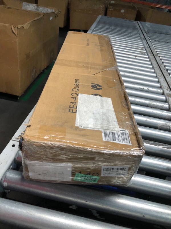 Photo 1 of ***USED - LIKELY MISSING PARTS - UNABLE TO VERIFY FUNCTIONALITY***
4 Inch Bed Frame Queen Size Heavy Duty Steel Slat Support Metal Platform Queen Bed Frame No Box Spring Needed, Easy Assembly, Black Queen 4 Inch
