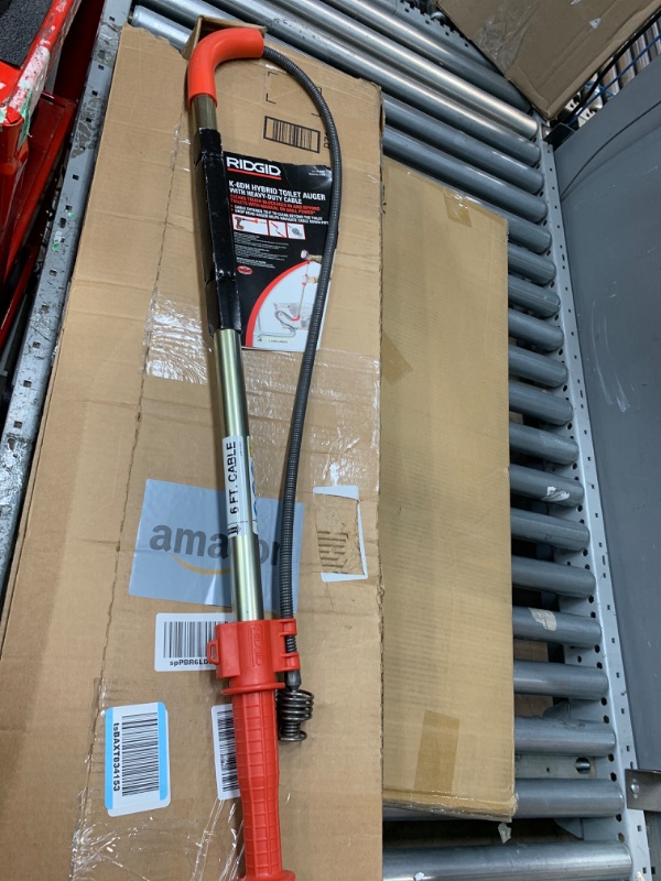 Photo 2 of **NONREFUNDABLE**FOR PARTS OR REPAIR**SEE NOTES**
RIDGID K-6DH Hybrid Toilet Snake Auger, Cable Extends to 6 ft. with Integrated Drop Head (Manual or Cordless Drill Operated)