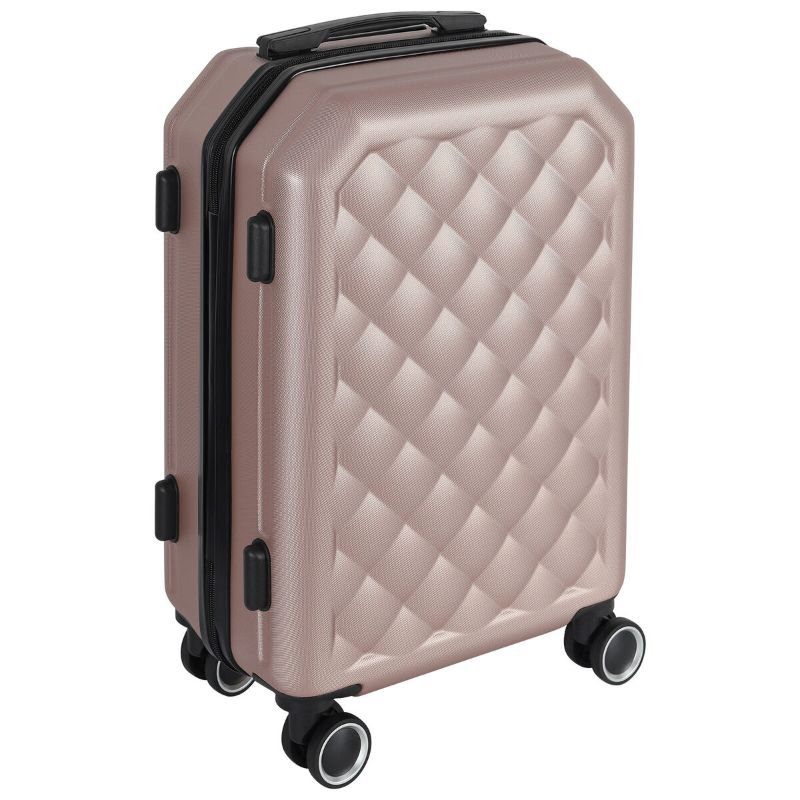 Photo 1 of ***USED - DIRTY - DEFAULT CODE IS 0-0-0***
Pink Carry-On Luggage Piece with Tufted-Like Finish, Rolling with Wheels and Handle