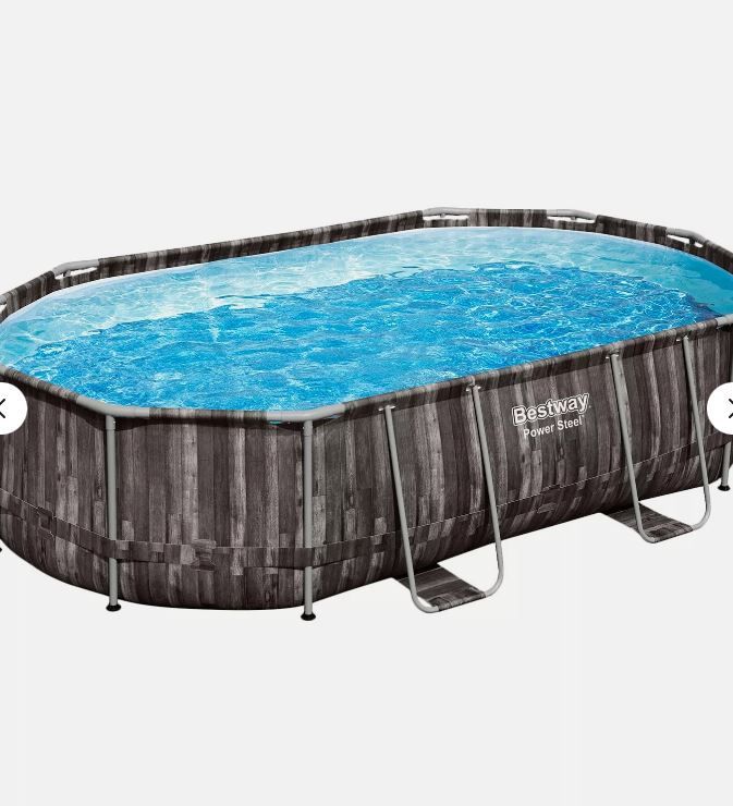 Photo 1 of (READ FULL POST) NIB Bestway 16ft. by 10ft. by 42" Deep Steel Frame Pool Set
