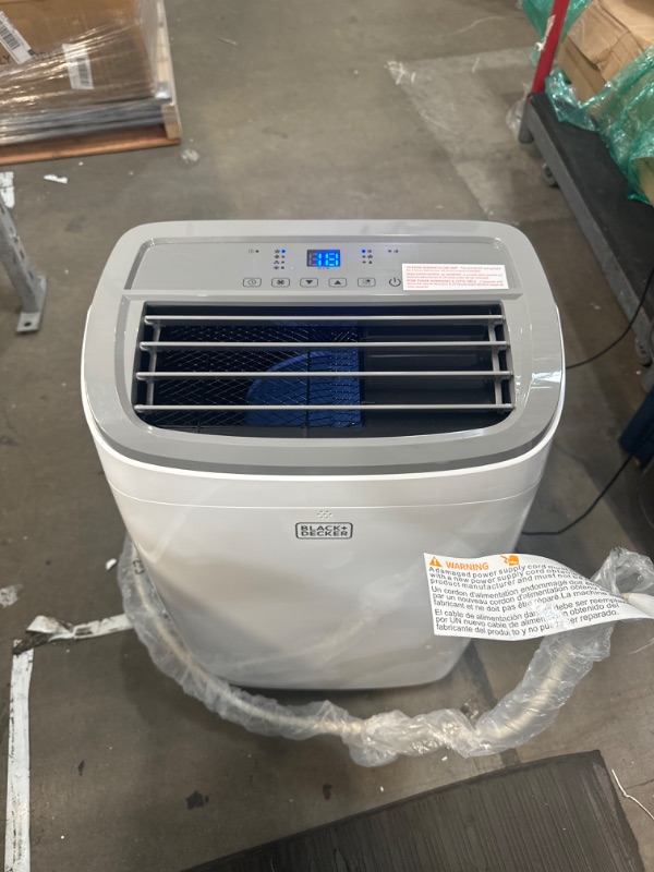 Photo 2 of ***USED - MISSING PARTS - UNTESTED - SEE COMMENTS***
BLACK+DECKER 10,000 BTU Portable Air Conditioner up to 450 Sq.Ft. with Remote Control,White White 1 Count (Pack of 1)