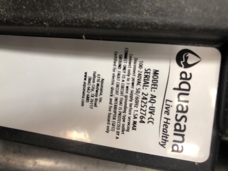 Photo 5 of * MISSING PARTS* Aquasana Whole House Water Filter System - UV Purifier - Salt-Free Descaler - Carbon & KDF Media - Filters Sediment & 97% Of Chlorine - 1,000,000 Gl - Water Softener Alternative - EQ-1000-AST-UV 10-Year Filter + Pro + UV + Conditioner