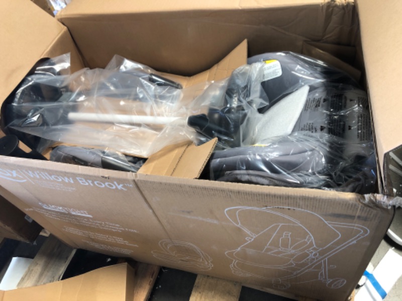 Photo 3 of * NEW* Britax Willow Brook Baby Travel System, Infant Car Seat and Stroller Combo with Aspen Base, ClickTight Technology, RightSize System and 4 Ways to Stroll, Graphite Glacier Graphite Glacier Willow Brook