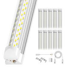 Photo 1 of * SEE NOTES*75w 8ft Led Bulbs, 9500lm 5000k 8' Led Bulbs, V Shaped Clear Cover T8 Led Tube Lights 8ft, T8 Led Bulbs 8 Foot, 8' Led Replacement for T8 T10 T12 F96t12 Fluorescent Tubes
