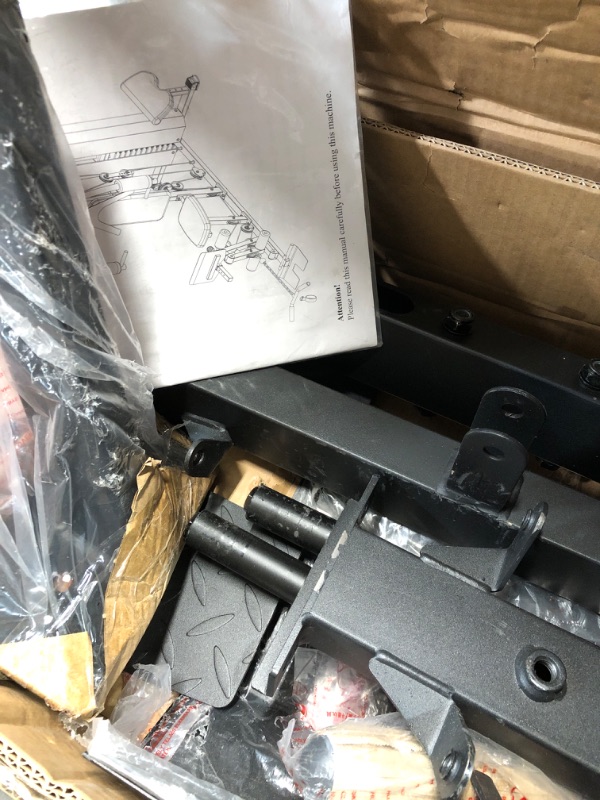 Photo 5 of *** MISSING Weights***Heavy Wear**
FEIERDUN Home Gym Equipment, Multi-Functional Workout Equipment with 154LBS Weight Stack, for Leg Press, LAT Pull Down, Chest Presses
