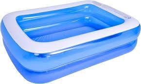 Photo 1 of * SEE NOTES* CHILDRENS BLUE AND WHITE INFLATABLE POOL 