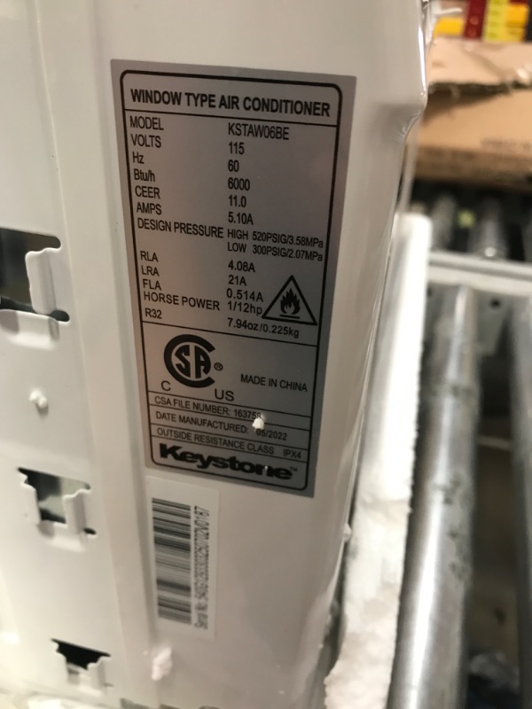 Photo 1 of * TESTED* Keystone LCD 12000 BTU Window Mounted Air Conditioner Star | Follow Me Remote...
