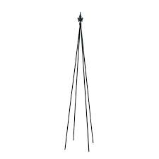 Photo 1 of ACHLA DESIGNS
58 in. Tall Black Powder Coat Fleur-De-Lis Garden Trellis Tool