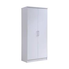 Photo 1 of * SEE NOTES* HODEDAH
2-Door White Armoire with Shelves 72 in. x 31.5 in. x 17 in.