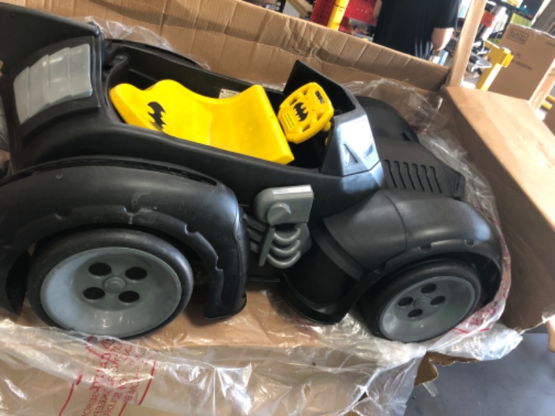 Photo 3 of * SEE NOTES* Batman Batmobile DC Comic Ride On Toy for Kids 6 Volt Battery Powered Electric Car with Charger Easy to Operate and Safe for Toddlers Ages 3-5 Perfect Superhero Gift for Boys and Girls