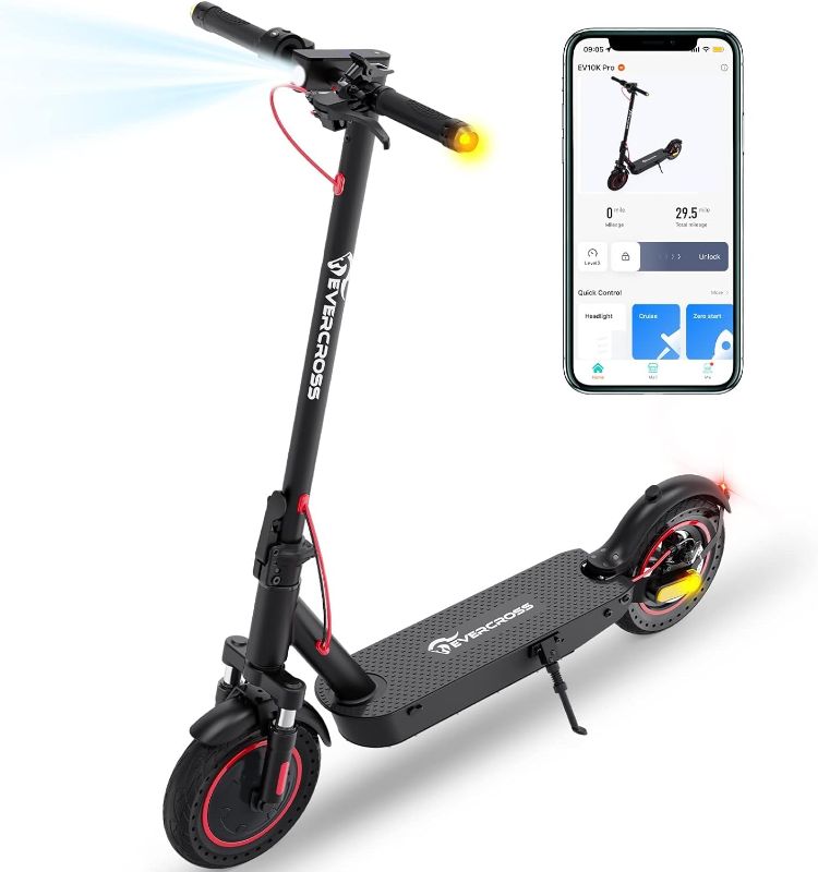 Photo 1 of *POWERS ON** EVERCROSS Electric Scooter, 350W/500W Electric Scooter Adults, 8.5"/10" Tires, Up to 19/22 Miles Range, 19 MPH Lightweight E-Scooter with Dual Shock Absorption
