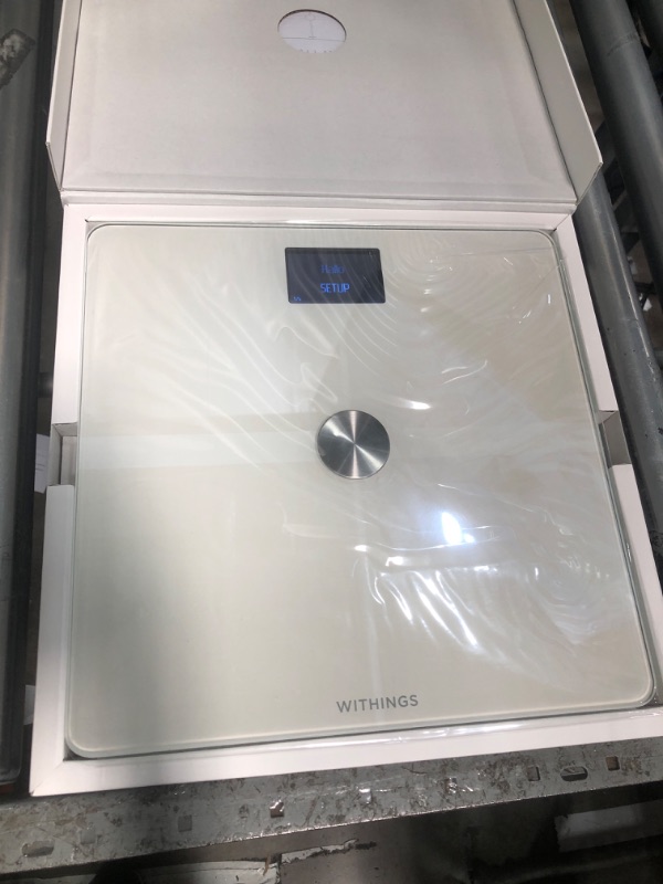Photo 1 of Withings Body+ - Digital Wi-Fi Smart Scale with Automatic Smartphone App Sync, Full Body Composition Including, Body Fat, BMI, Water Percentage, Muscle & Bone Mass, with Pregnancy Tracker & Baby Mode White Body+