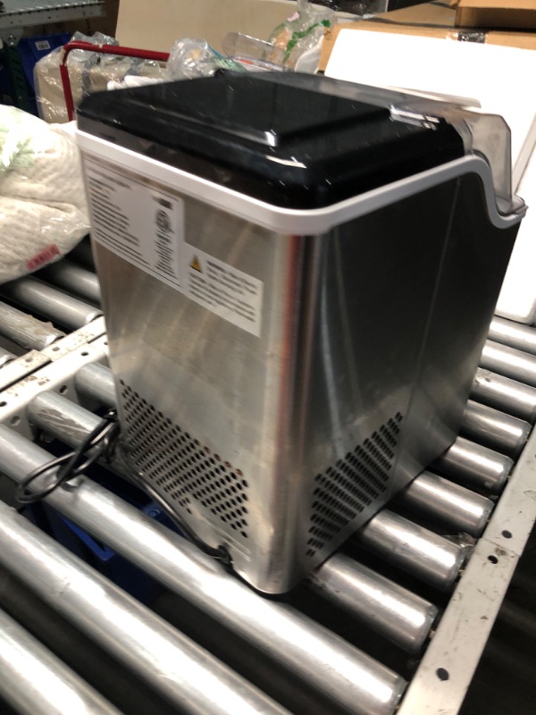 Photo 6 of ***USED - POWERS ON - UNABLE TO TEST FURTHER - MISSING SCOOP***
VIVOHOME Nugget Ice Maker Countertop, Pebble Ice Maker Machine with 44lbs/Day, Portable Soft Chewable Ice Maker with Self-Cleaning, Scoop, 10PCs Ice Bags for Home, Kitchen, Camping, RVs