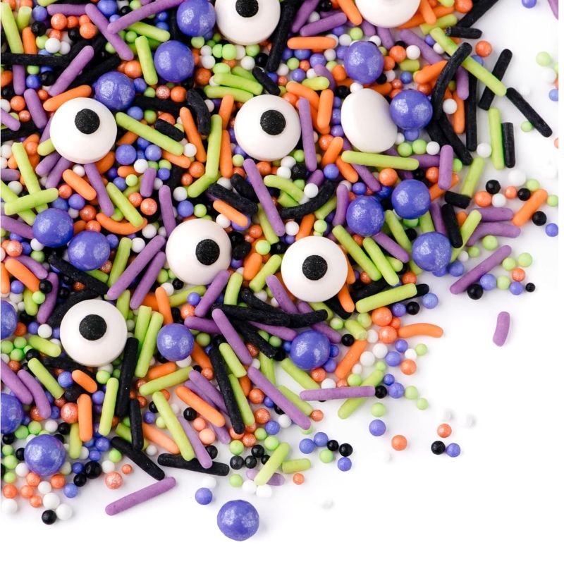 Photo 1 of 
Sweets Indeed Halloween Sprinkles, Candy Eyeballs, Edible Sprinkle Mix, Perfect for Cake Decorations, Baking, Ice Cream, Cookies, Cupcake Topper, 4 ounces