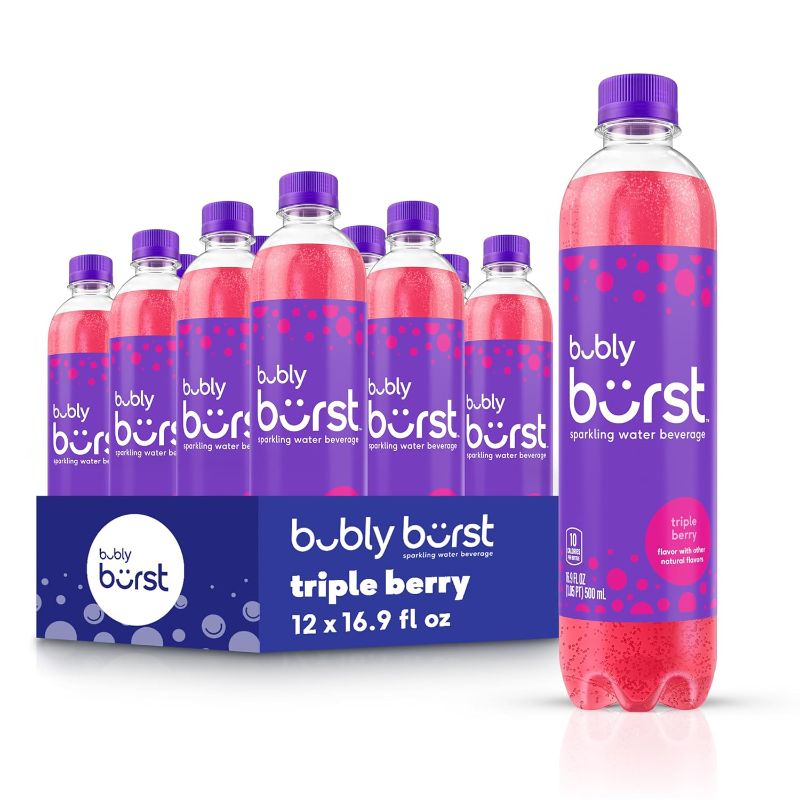 Photo 1 of 
bubly burst, Triple Berry, 16.9 FL Oz Bottles (Pack of 12)
Flavor Name:Triple Berry