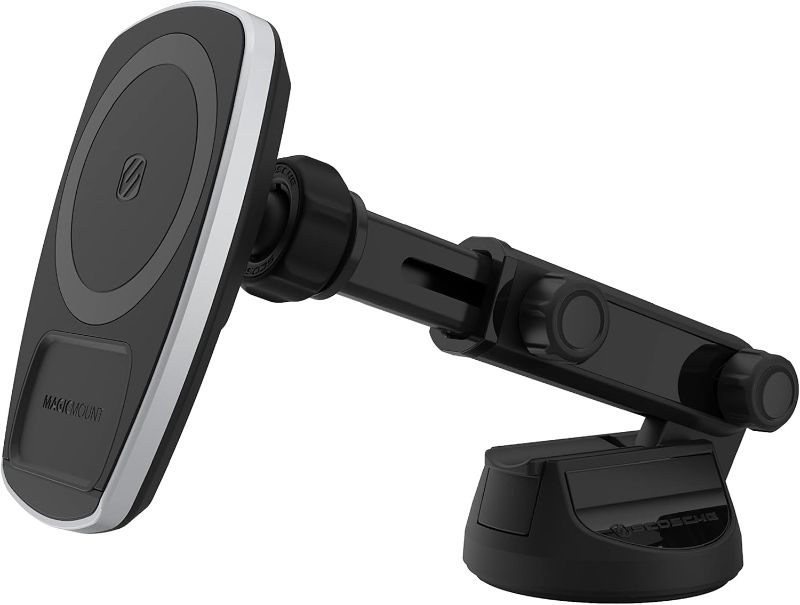 Photo 1 of *****STOCK IMAGE FOR SAMPLE*****
Scosche MEQMRAMPS MagicMount Qi2 15W Wireless Car Charger Mount w/AMPS Mounting Plate Compatible ProClip Vehicle Specific Mount Bases, Magnetic Phone Holder for MagSafe iPhone 12 & Later