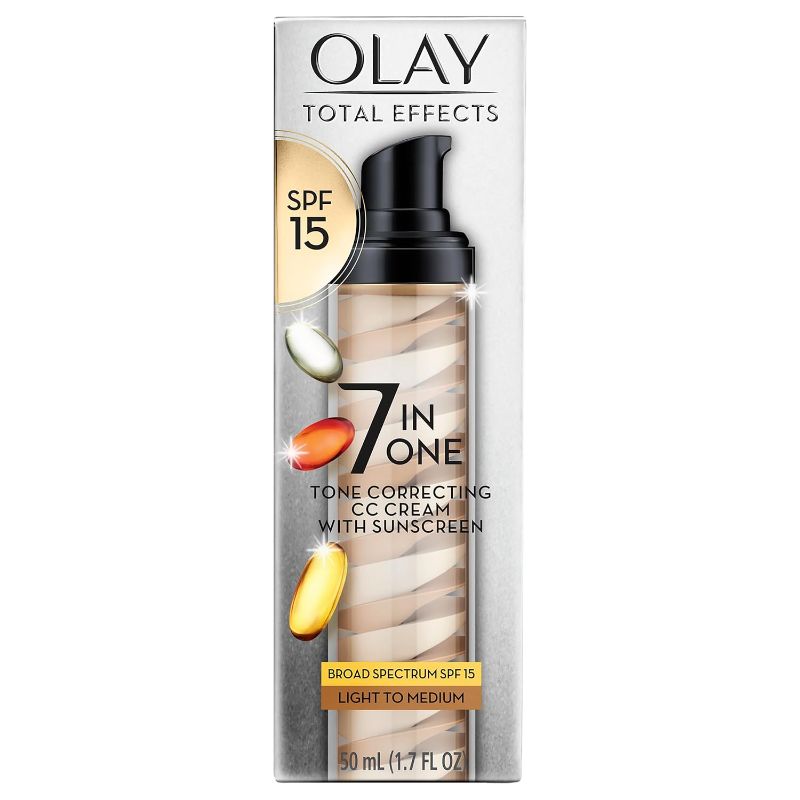 Photo 1 of 
Olay Total Effects Tone Correcting Face Moisturizer with Sunscreen SPF 15, Light to Medium 1.7 Ounces