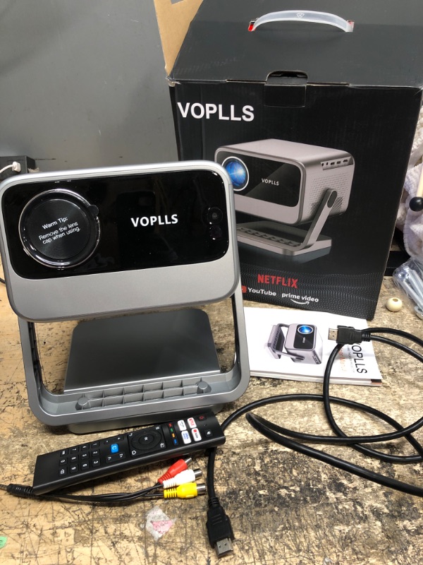 Photo 3 of [Netflix Officially and AI Auto Focus] VOPLLS 4K Projector with WiFi and Bluetooth