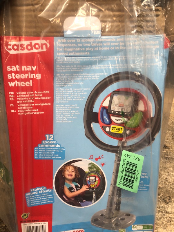 Photo 1 of 
Casdon GPS Steering Wheel. Interactive Driving Toy for Kids 3+. Features Spoken Commands & Realistic Sounds. Boosts Motor Skills
