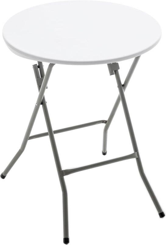 Photo 1 of 
BTEXPERT White 24" Round Plastic Folding Table Commercial Portable for Picnic Party Camping Banquet Card Dining Wedding Event Home Kitchen Indoor Outdoor