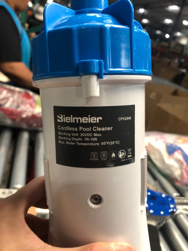 Photo 7 of **NON REFUNDABLE ITEM**(NON REFUNDABLE)
BIELMEIER Cordless Pool Vacuum with Telescopic Pole, Handheld Rechargeable Swimming Pool Cleaner, Wireless Strong Suction 19 GPM Pool Vacuum for Cleaning Spas, Hot Tubs, Above/In Ground Pools