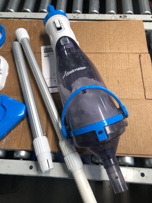 Photo 5 of **NON REFUNDABLE ITEM**(NON REFUNDABLE)
BIELMEIER Cordless Pool Vacuum with Telescopic Pole, Handheld Rechargeable Swimming Pool Cleaner, Wireless Strong Suction 19 GPM Pool Vacuum for Cleaning Spas, Hot Tubs, Above/In Ground Pools
