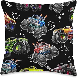 Photo 2 of 
Awesome Monster Truck Room Decor for Boys Monster Truck Gift Throw Pillow