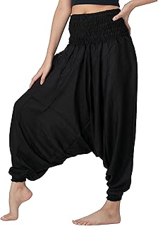 Photo 1 of  BANGKOK PANTS Women's Harem Pants Jumpsuit Hippie Clothes