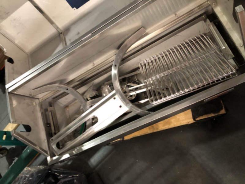 Photo 5 of ***NONREFUNDABLE - MAJOR DAMAGE - MISSING PARTS - SEE COMMENTS***
VEVOR Stainless Steel Rotisserie Grill with Hooded Cover, BBQ Whole Pig Lamb Goat Charcoal Spit Grill, Electric 50W Motor BBQ Hog Rotisserie Roaster, 46 Inch 132Lbs Capacity Lamb Rotisserie