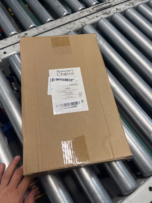 Photo 1 of Prosumers Choice Bamboo Charging Station for Multiple Devices - Wooden Charger Organizer with Removable Dividers for Phones, Tablets, and Laptops - 11 Inch Cable Organizer Box - Space-Saving Desk Dock