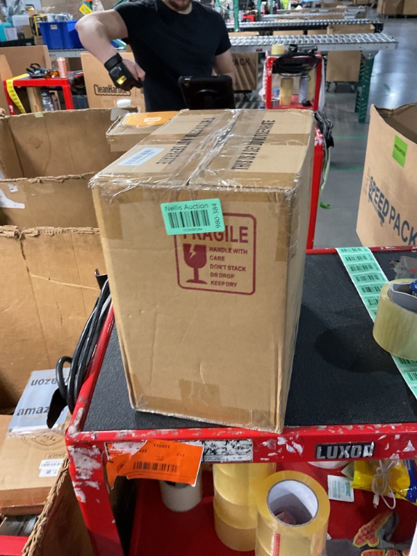 Photo 1 of 6 Pack Clear Storage Bins with Lids, 7 Quart Stackable Storage Boxes for Storage and Organization, Plastic Storage Containers with Lids, Plastic Bins with Handles for Office, Bedroom, Study Room