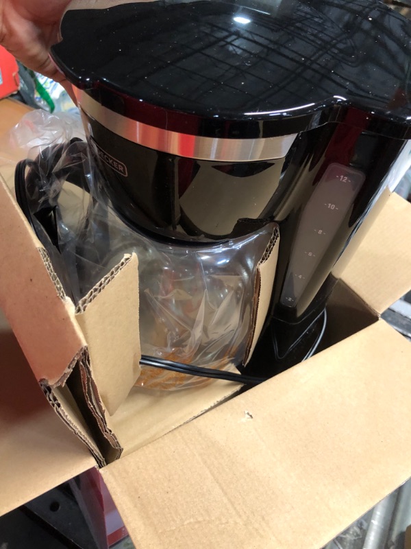 Photo 2 of **MISSING PARTS READ NOTES**Black+Decker CM1160B 12-Cup Programmable Coffee Maker, Black/Stainless Steel