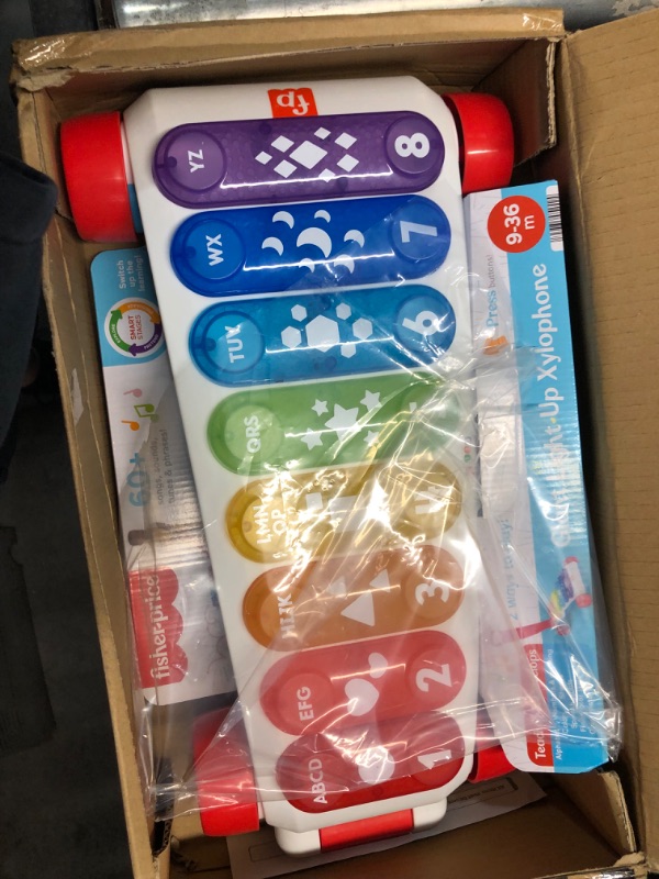 Photo 2 of Fisher-Price Giant Light-Up Xylophone, Pretend Musical Instrument Electronic Pull Toy with Educational Songs for Baby and Toddlers SIOC Ships in Own Container