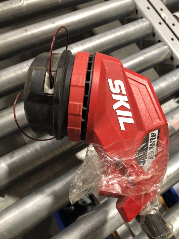 Photo 3 of (NON-REFUNDABLE) SKIL LT4823B-10 PWR CORE 20 Brushless 20V 13'' String Trimmer Kit, Includes 4.0Ah Battery and Charger, Red 20V String Trimmer Kit