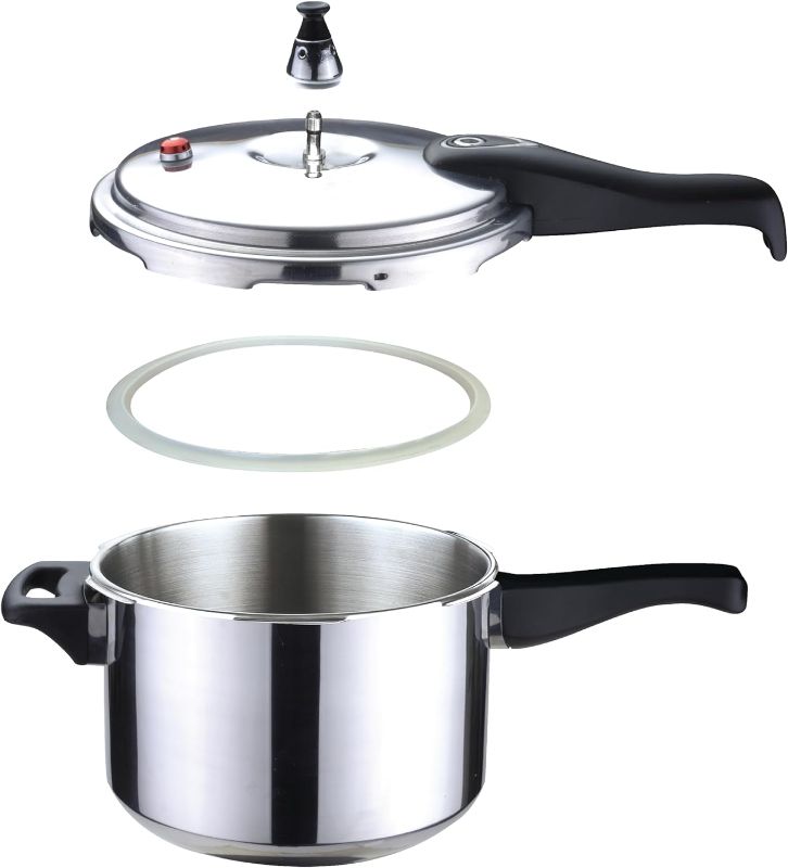 Photo 1 of ***USED - MISSING PIECES - UNABLE TO VERIFY FUNCTIONALITY***
Bene Casa 61423 Aluminum Pressure Cooker 9.45 Quart 9 Liter