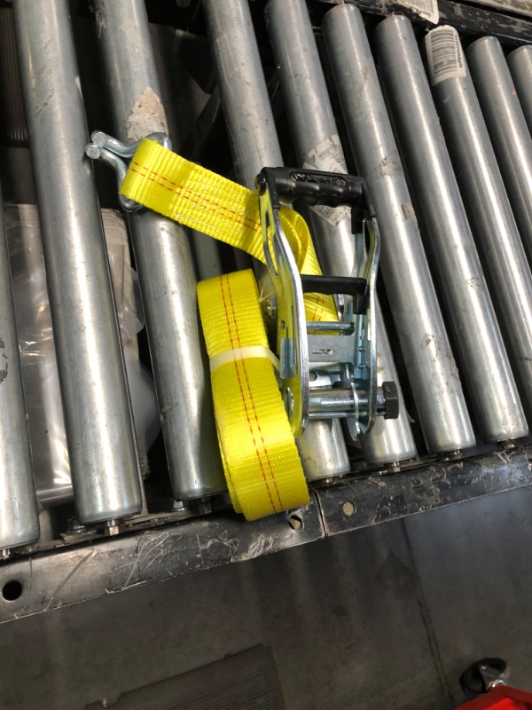 Photo 2 of SmartStraps 30-Foot Ratchet Straps 10,000 lbs Break Strength - 3,333 lbs Safe Work Load – Haul Your Heaviest Loads Safely – Transport Large Equipment, Tractors and Vehicles 30' 10000 lb Double J-Hook