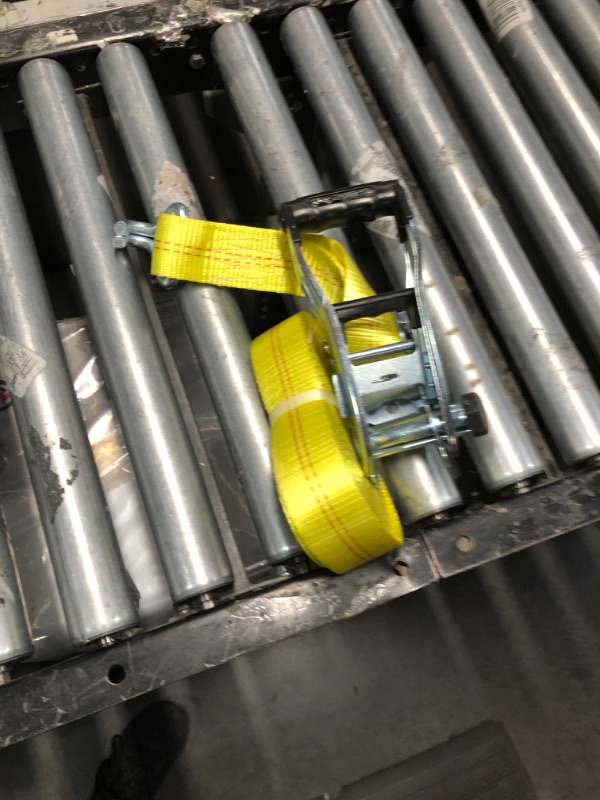 Photo 3 of SmartStraps 30-Foot Ratchet Straps 10,000 lbs Break Strength - 3,333 lbs Safe Work Load – Haul Your Heaviest Loads Safely – Transport Large Equipment, Tractors and Vehicles 30' 10000 lb Double J-Hook