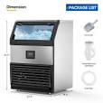 Photo 1 of [NONREFUNDABLE, FOR PARTS/ READ NOTES]
ROVSUN 440lbs/24h Commercial Ice Maker, Freestanding Ice Machine with LED Control Panel & 77lbs Storage Bin, Perfect for Restaurant Bar Cafe Home Office, Includes Scoop & Connection Hose