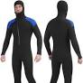 Photo 1 of Mens Wetsuit 5mm Full Scuba Diving Suit Front Zipper Hoodie Snorkeling Surfing Kayaking Canoeing Cold Water Wet Suits