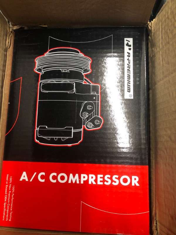 Photo 2 of A-Premium A/C Compressor with Clutch Compatible with Freightliner Argosy, B2, Business Class M2, Cascadia, Century Class, Classi, Columbia, Condor, FB65, FC70, FC80, FL112, FL50, FL60