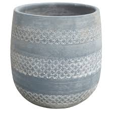 Photo 1 of ***USED***
allen + roth Round 7.87-in W x 7.87-in H Blue Ceramic Indoor/Outdoor Planter