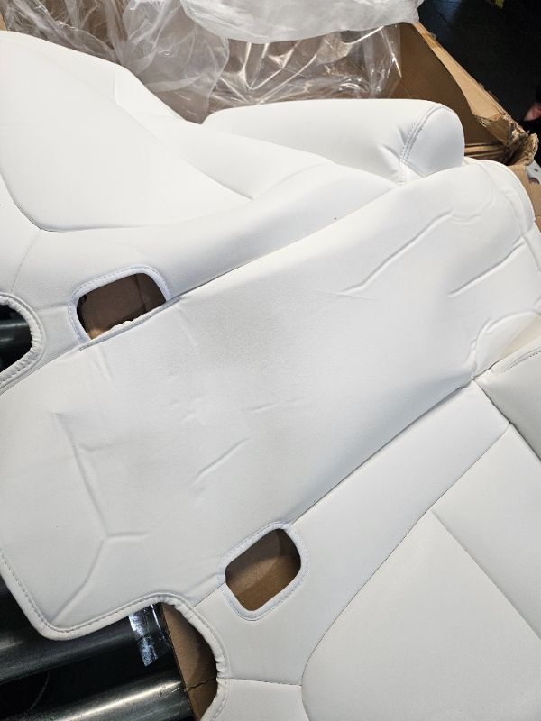 Photo 3 of **PARTS ONLY NON REFUNDABLE READ NOTES**
Basenor Tesla Model Y 5-Seater Cover White Leather Car Seat Cushion Protector Custom Fit for Tesla Model Y 2020 2021 2022 2023 White Seat Cover 