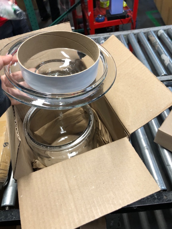 Photo 1 of Anchor Hocking 2 Gallon Heritage Hill Glass Jar with Lid (2 piece, all glass, dishwasher safe) 2-Gallon Heritage Hill Jar/Lid