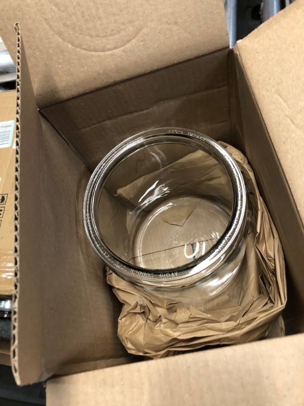 Photo 1 of Anchor Hocking 2 Gallon Heritage Hill Glass Jar with Lid (2 piece, all glass, dishwasher safe) 2-Gallon Heritage Hill Jar/Lid