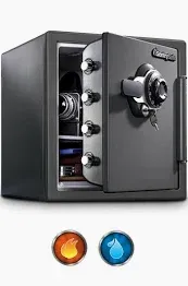 Photo 1 of **NON-REFUNDABLE, PARTS ONLY, LOCKED, MISSING KEY** SentrySafe 1.23-cu ft Fireproof and Waterproof Floor Safe with Combination Lock
