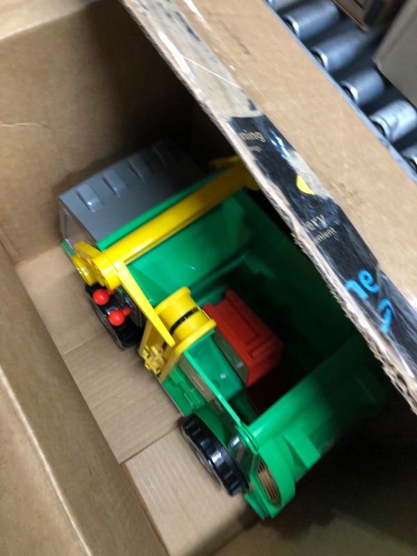 Photo 1 of *non refundable - parts broken* 19’’ 3-N-1 Maxx Recycler – Large Garbage Truck Toy with Lights, Sounds and Motorized Drive | Realistic Trash Truck with Dual Joystick Controllers - Sunny Days Entertainment | Green
