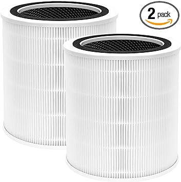 Photo 1 of Core 400s Replacement Filter Fits for Levoit Air Puri-fier Core 400s, Replace Part # Core 400s-rf, 3-in-1 Pre, H13 True HEPA, Activated Carbon Filtration System - 2 Pack
