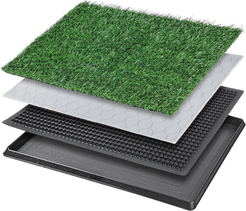 Photo 1 of *SEE NOTES* Dog Grass Pet Loo Indoor/Outdoor Portable Potty, Artificial Grass Patch Bathroom Mat and Washable Pee Pad for Puppy Training, Full System with Trays (Pet Training Tray, 20"x25")
