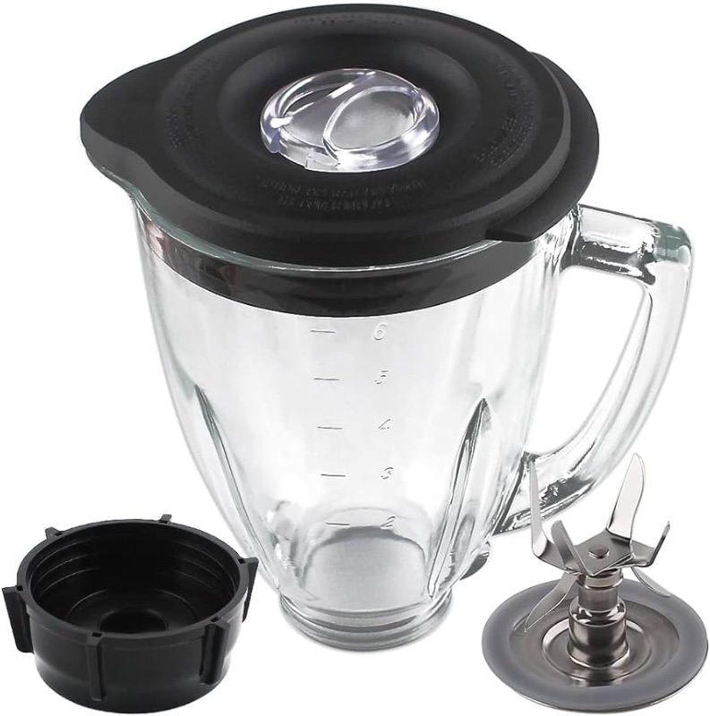 Photo 1 of ***USED - LIKELY MISSING PARTS - UNABLE TO VERIFY FUNCTIONALITY***
Replacement parts 6-Cup Glass Jar With Blade, Compatible with Oster Blenders