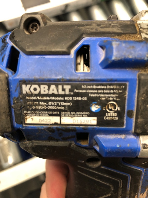 Photo 3 of (READ FULL POST) Kobalt Brushless Drill/Driver KDD 524B-03 (Battery and Charger not included)